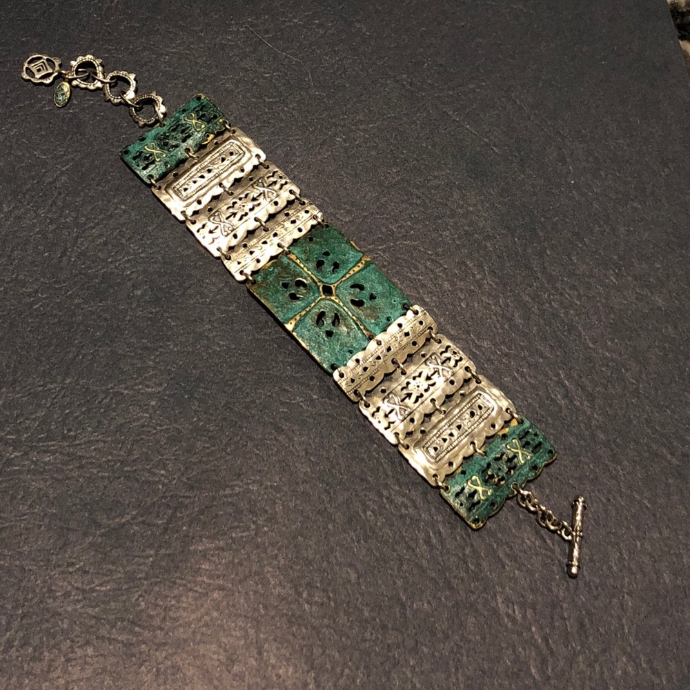 Awesome sterling & coated brass Silpada bracelet